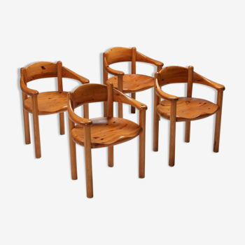 Rainer Daumiller pine chairs 1970