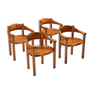 Rainer Daumiller pine chairs 1970