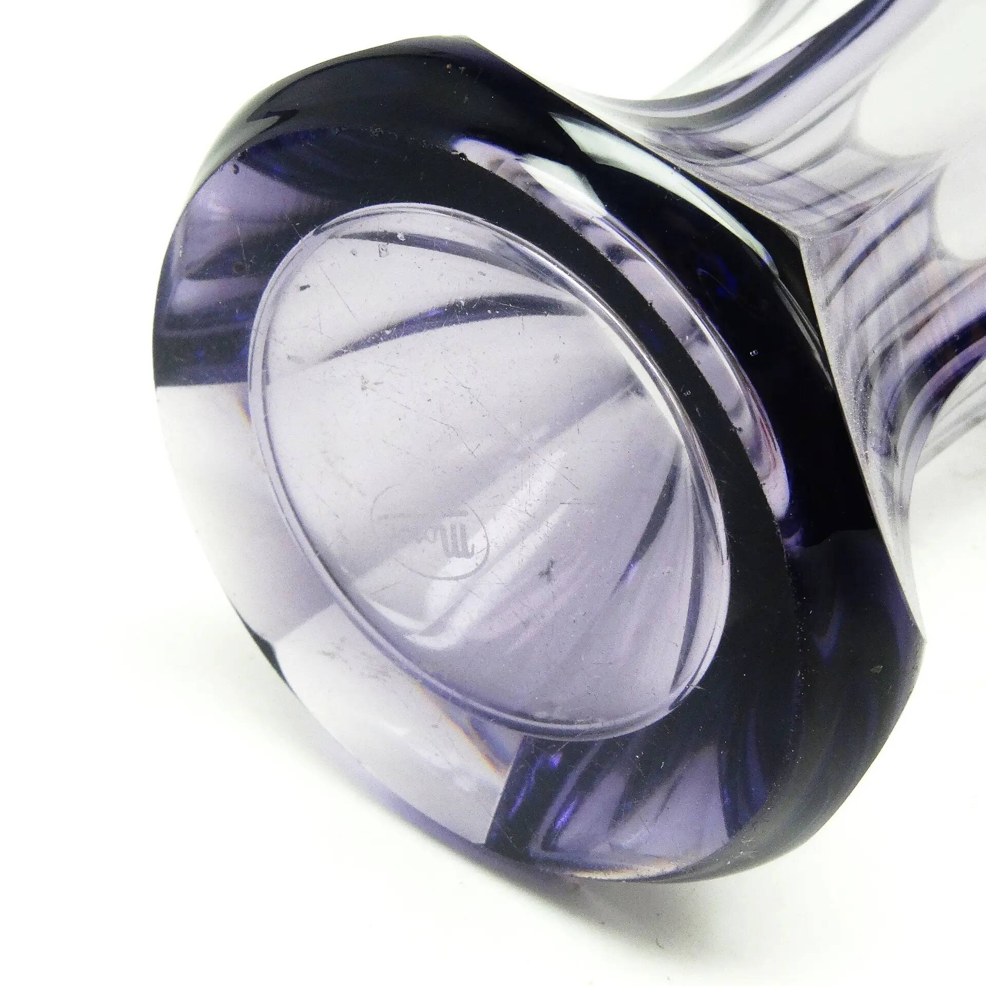 Art Deco vase, crystal, Bohemia, Czechoslovakia, 1930s