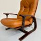 Antique "Panter" hanging armchair in Scandinavian design leather Westnofa an70