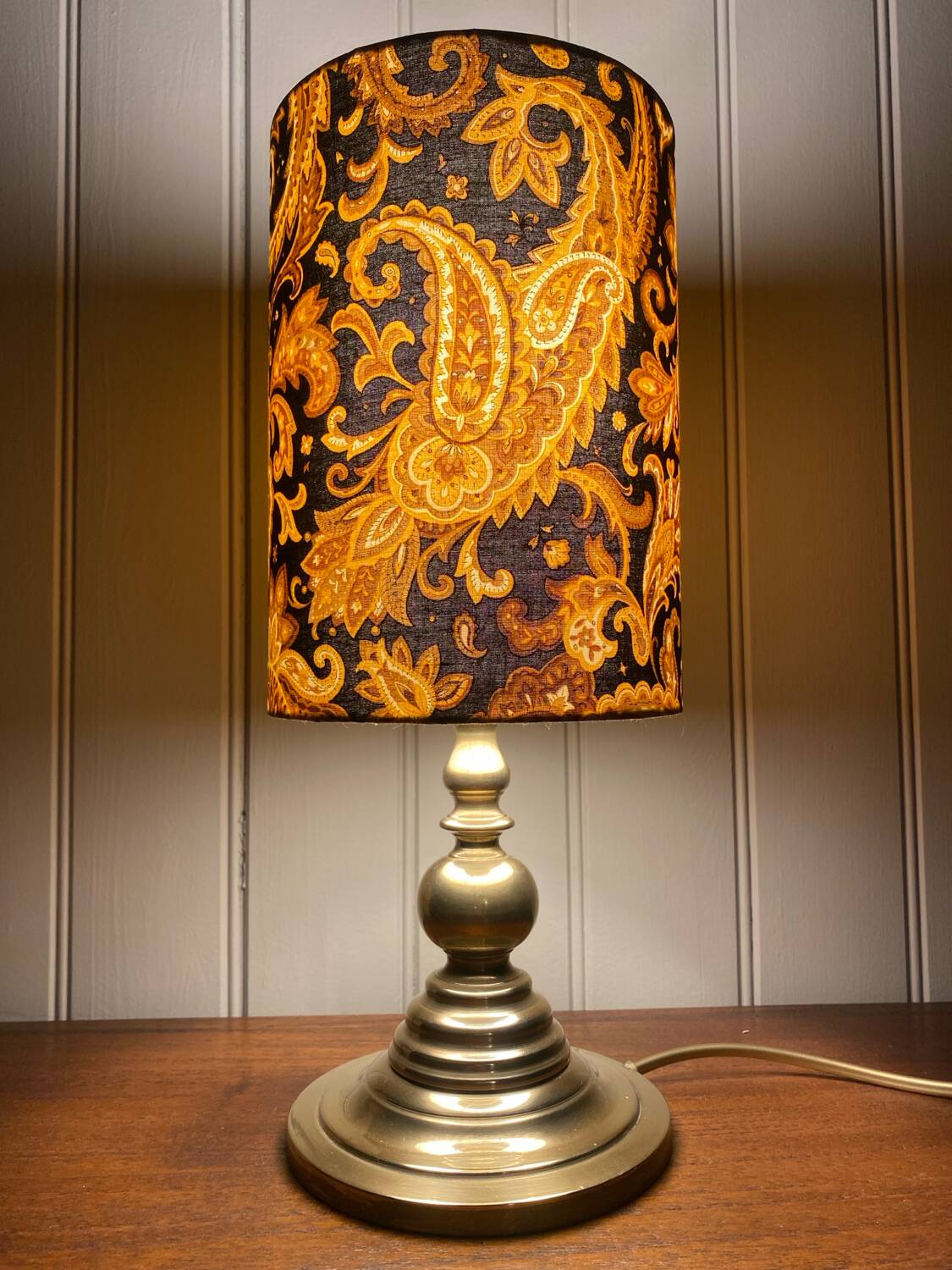 Brass floor lamp