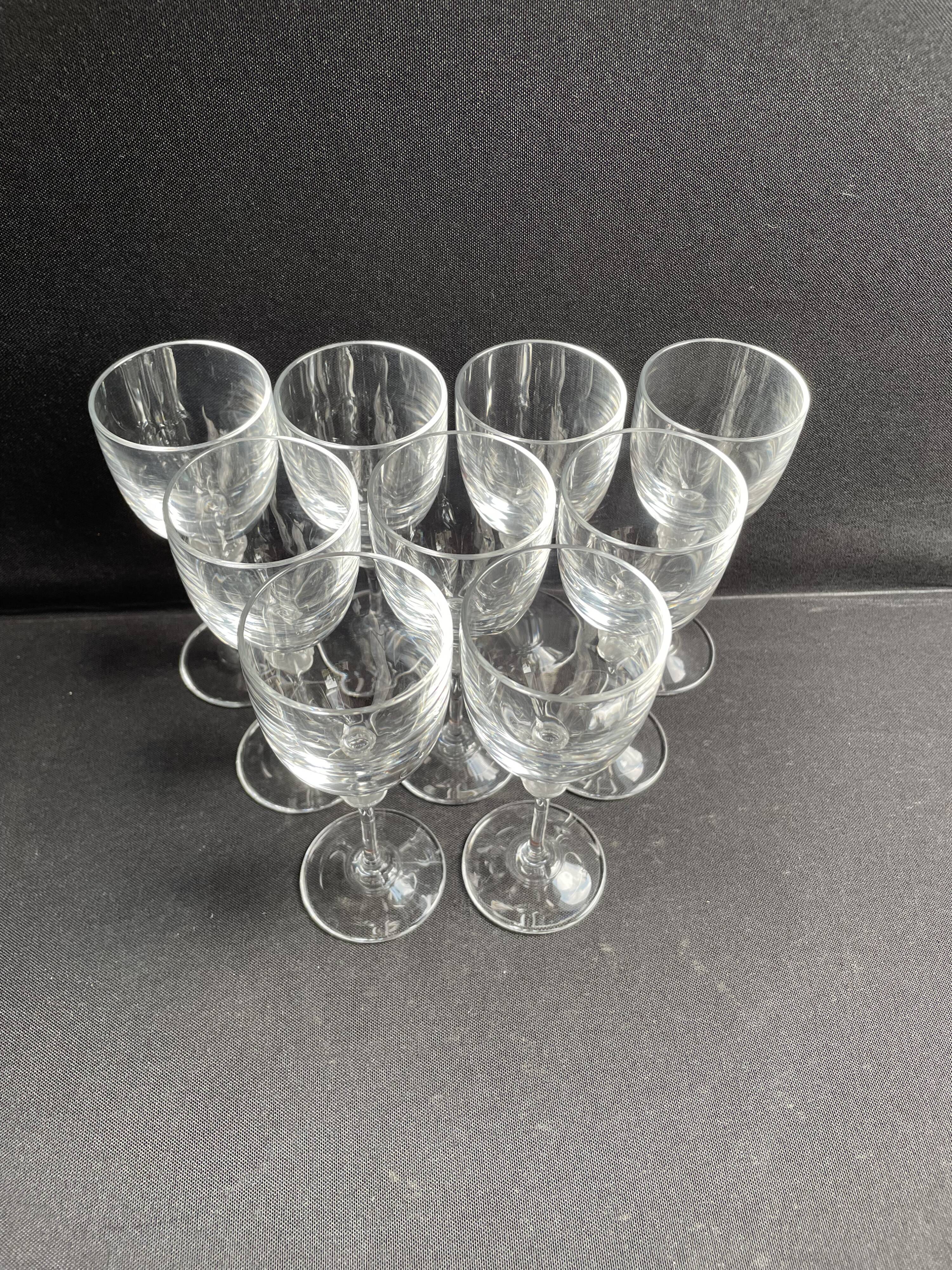 9 crystal port glasses – Lalique taste