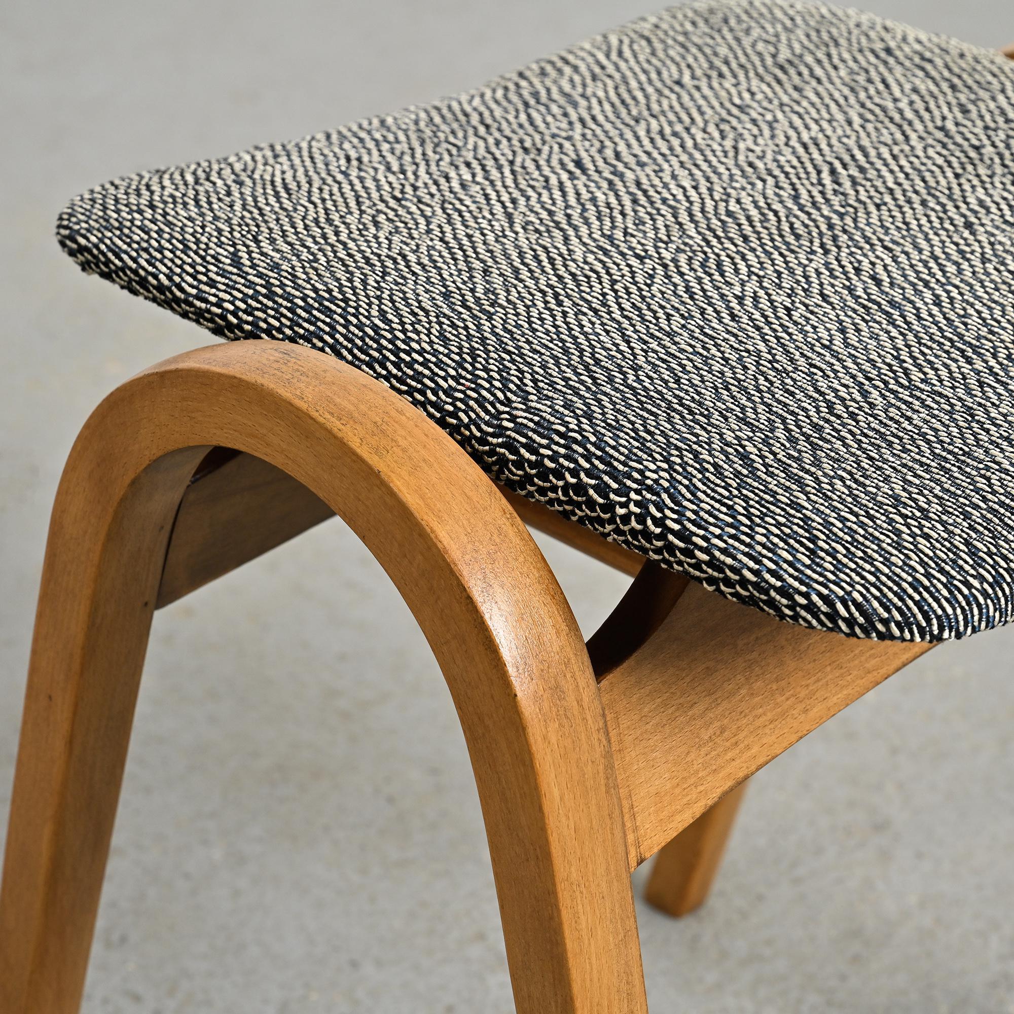 Pair of stools by Isamu Kenmochi for Akita Mokko, Japan circa 1960.