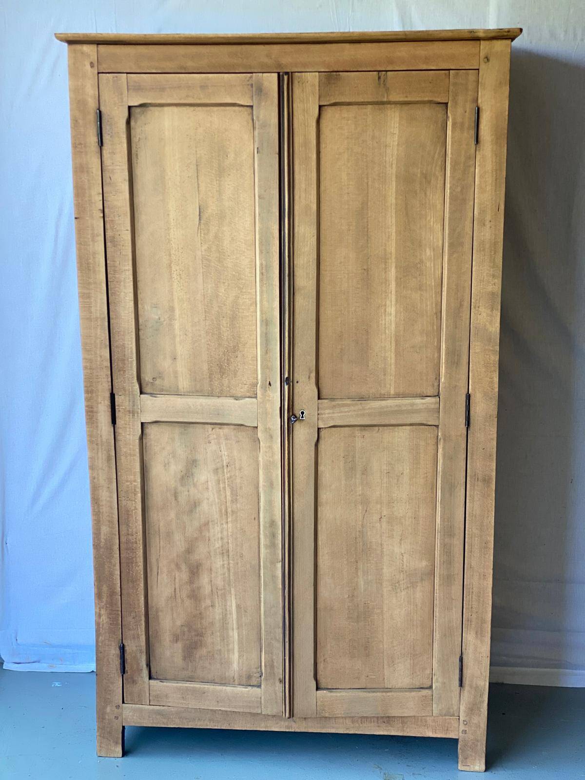 Renovated Parisian wardrobe in raw solid wood