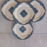 4 assiettes Vieux Rouen