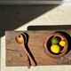 Bowl or monoxyl teak cut d:25.5