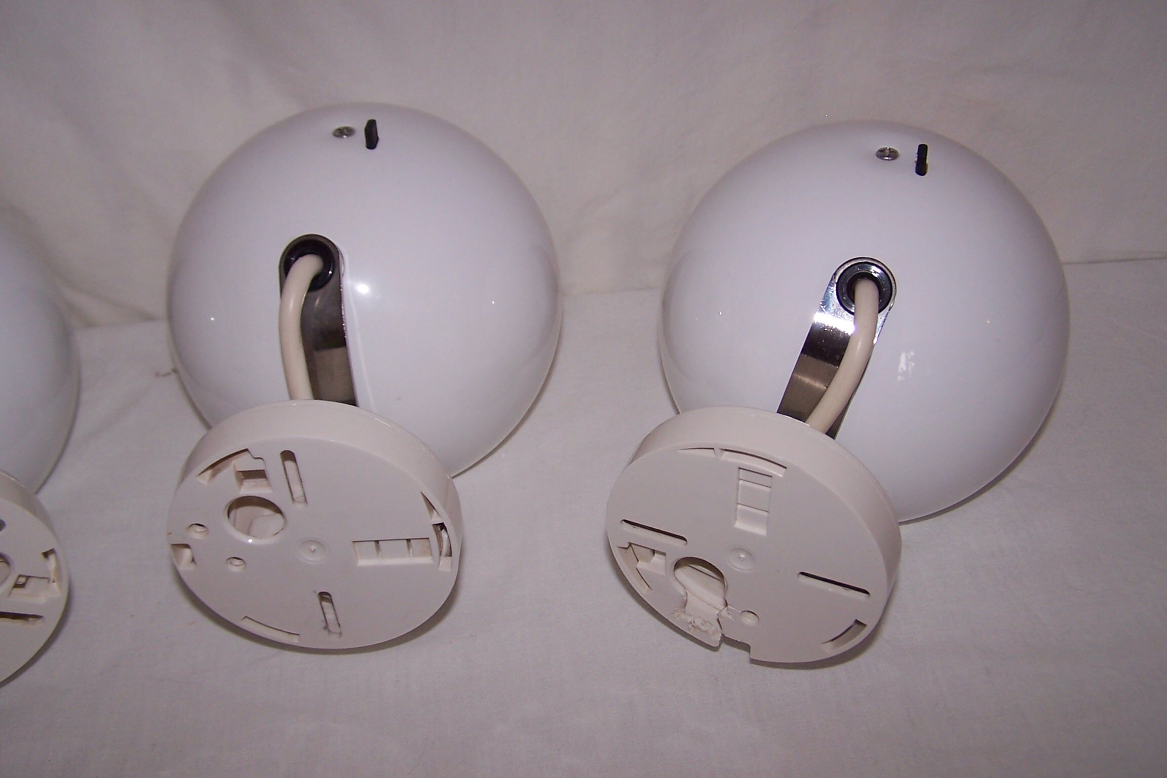 Trio of ball eye wall light concord of the 70s