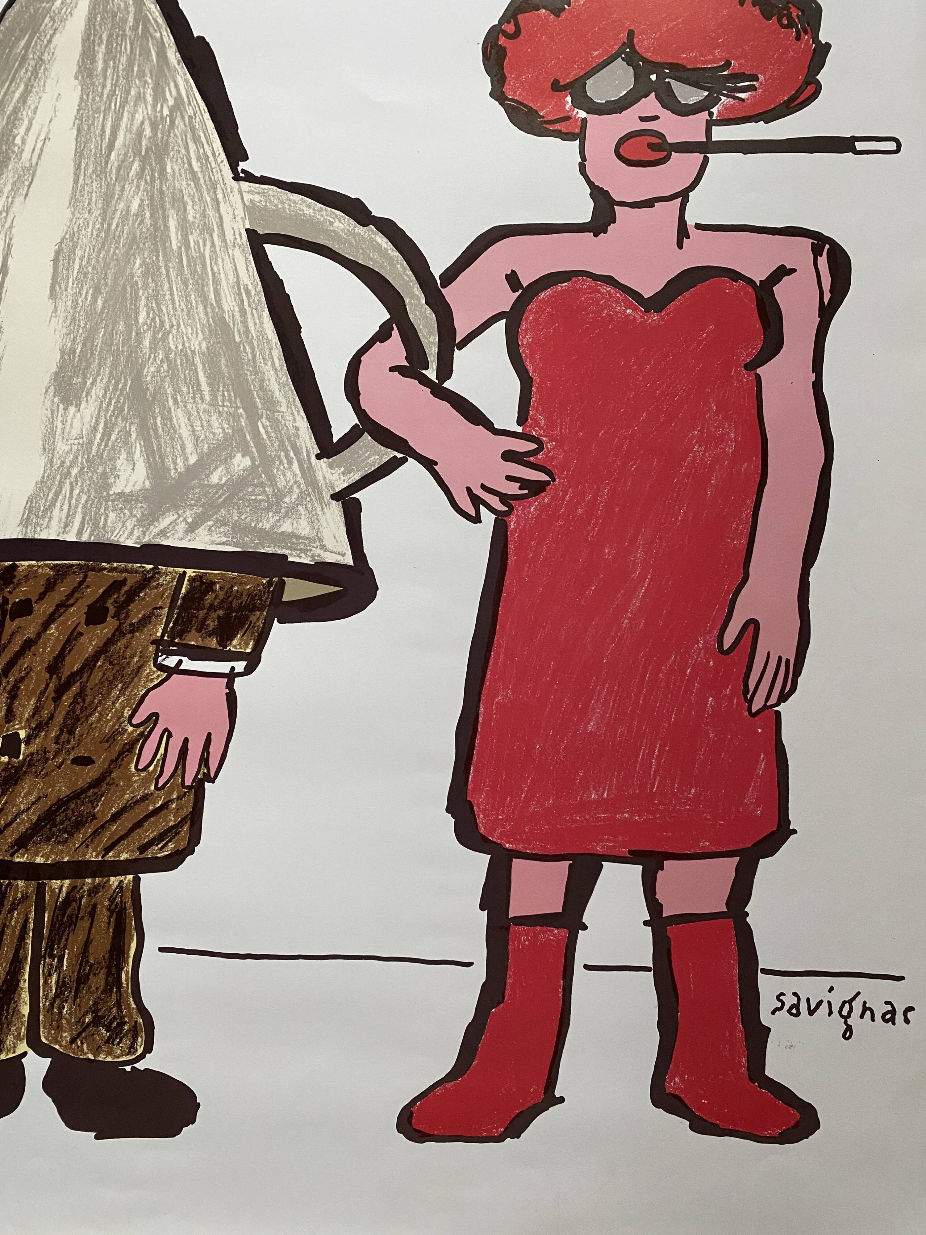 Original poster "Feminism" Raymond Savignac 49x68cm 1976