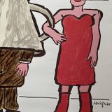 Original poster "Feminism" Raymond Savignac 49x68cm 1976