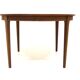 Scandinavian walnut dining table, Sweden, 1960