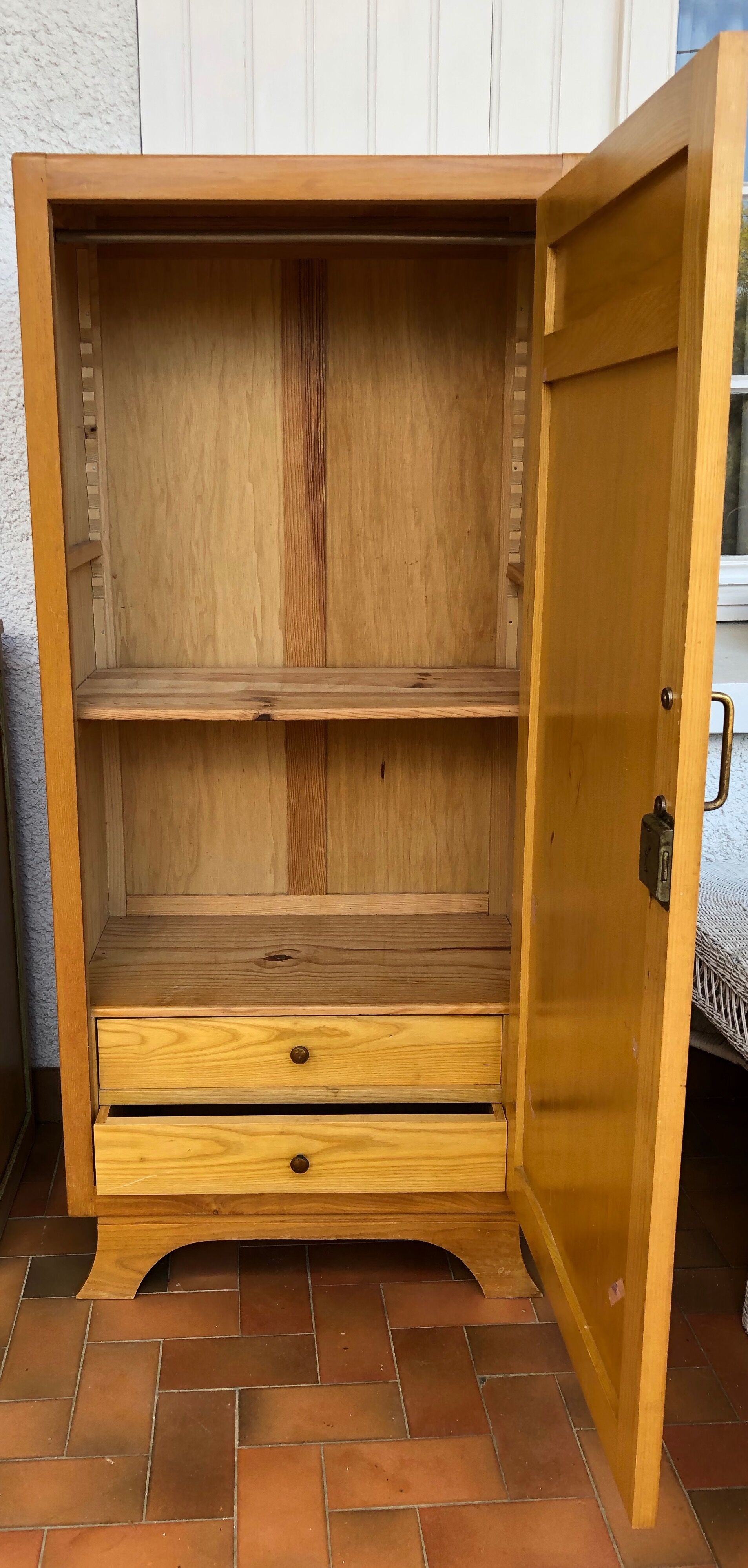 Paris vintage wood cabinet