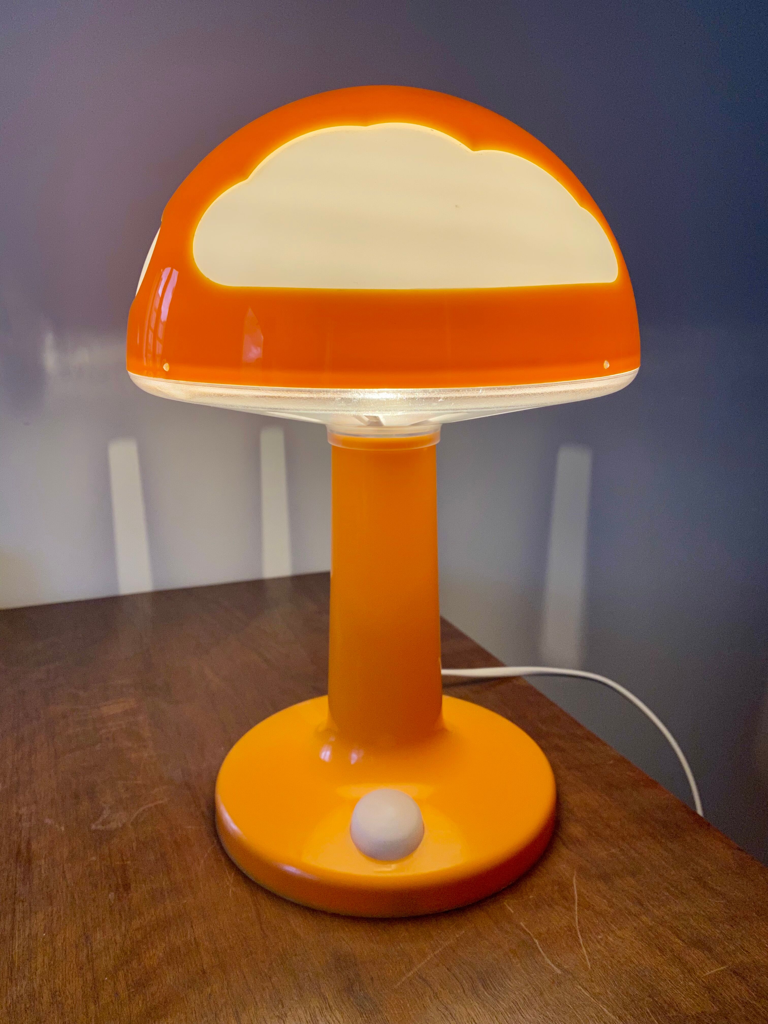 Cloud mushroom lamp Skojig Ikea orange design Henri Preutz