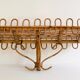 Rectangular rattan wall shelf, Italy 60s