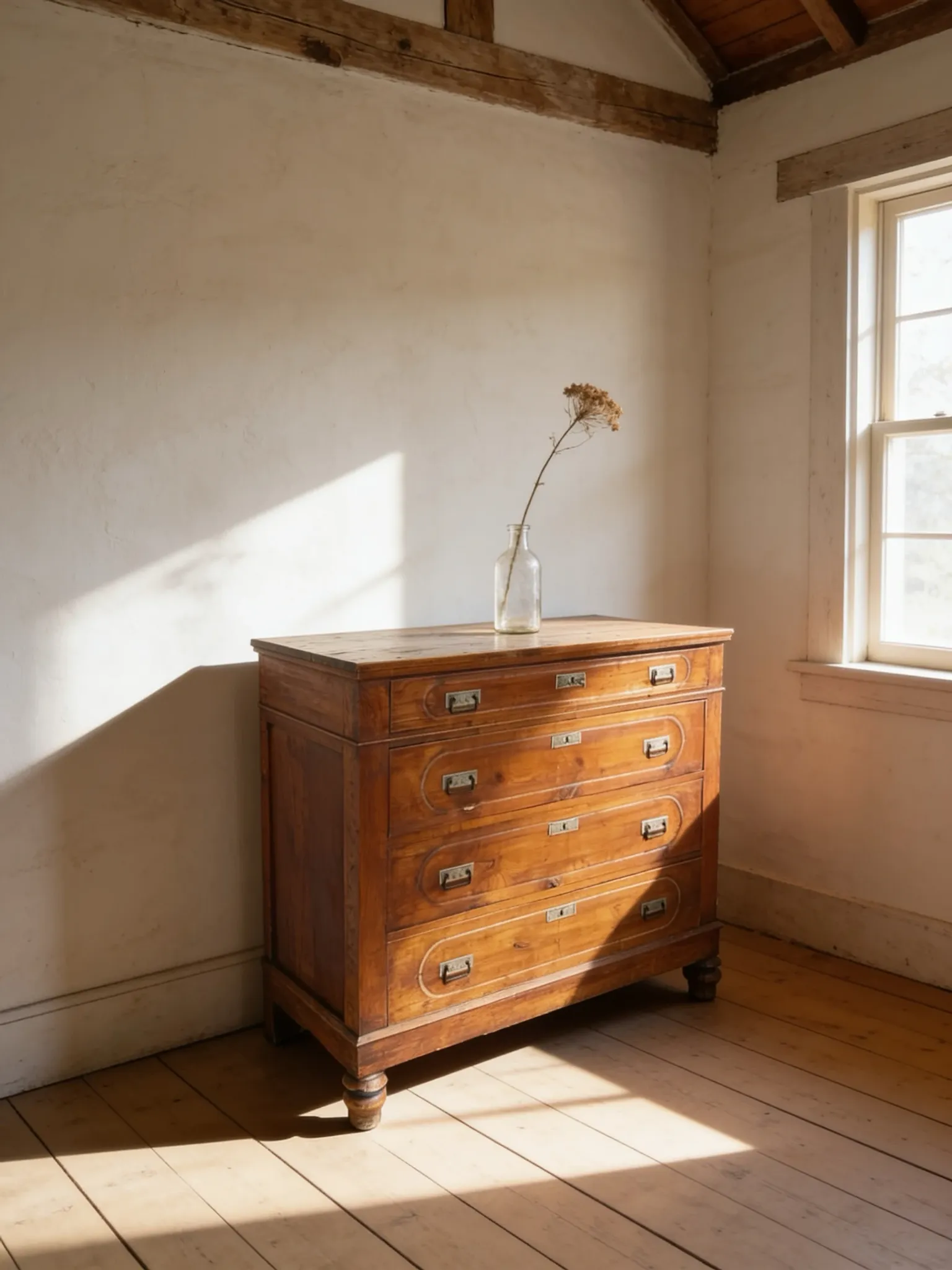 Antique Italian walnut chest of drawers dating to the late 19th centur