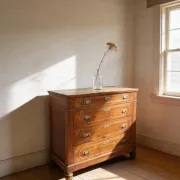 Antique Italian walnut chest of drawers dating to the late 19th centur