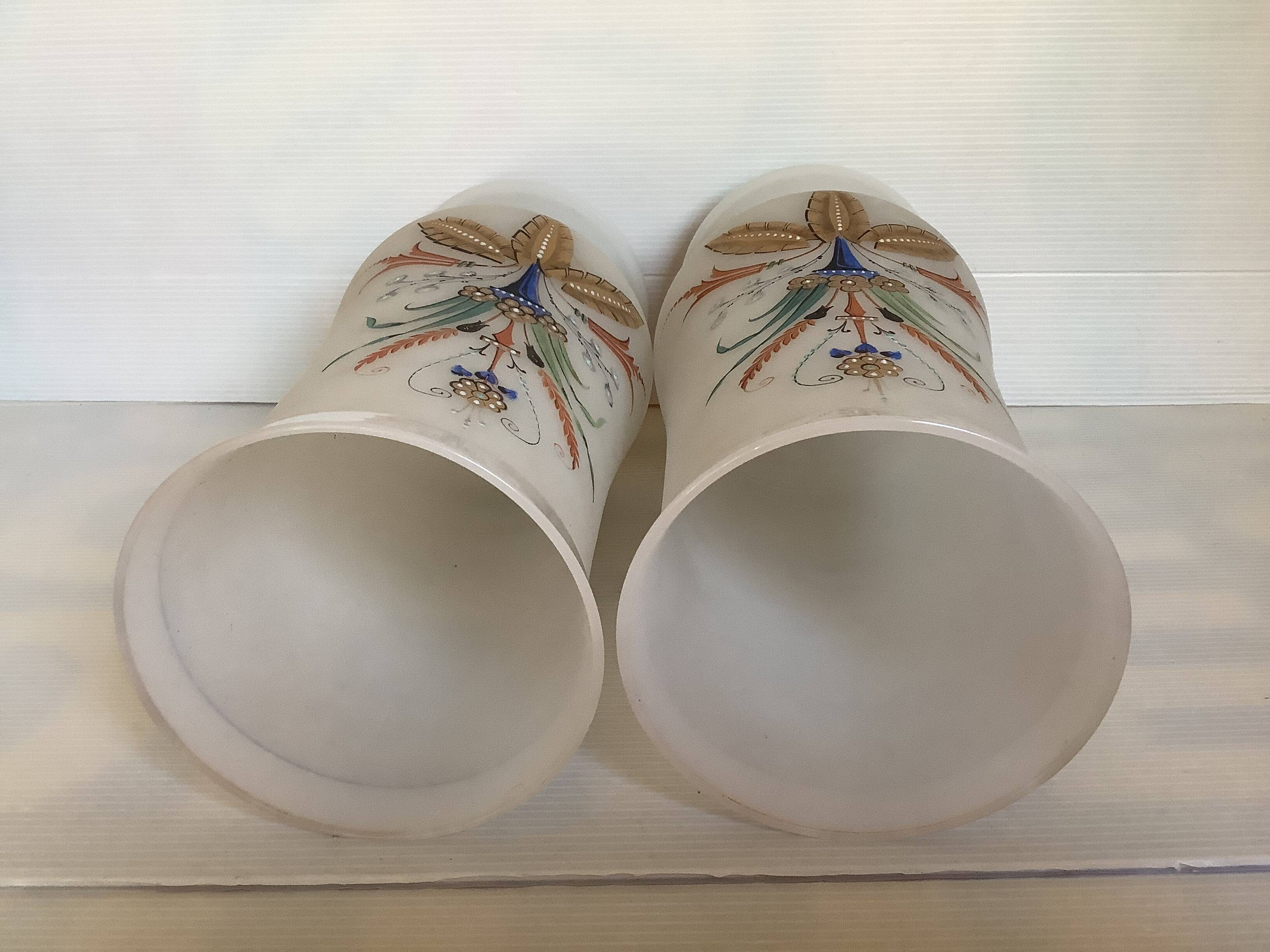 Pair of relief vases from the Napoléon III period