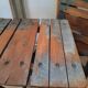 Antique wooden folding stools for painter