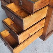 BUREAU A 9 TIROIRS EN NOYER 1900