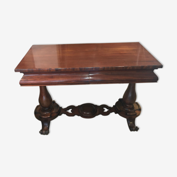 English mahogany console