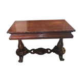 English mahogany console