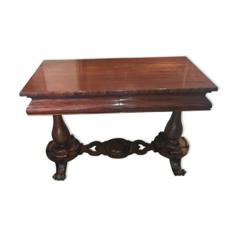 English mahogany console