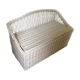 Trunk storage painted rattan bench