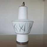 Hanging in opaline geometric patterns 60s