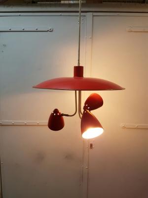 Ceiling light vintage by H. Busquet to Hala, 1950 s