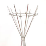 Aluminum coat stand in art deco style