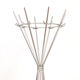 Aluminum coat stand in art deco style