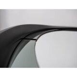 Round smoked glass wall mirror, Italy 1970s