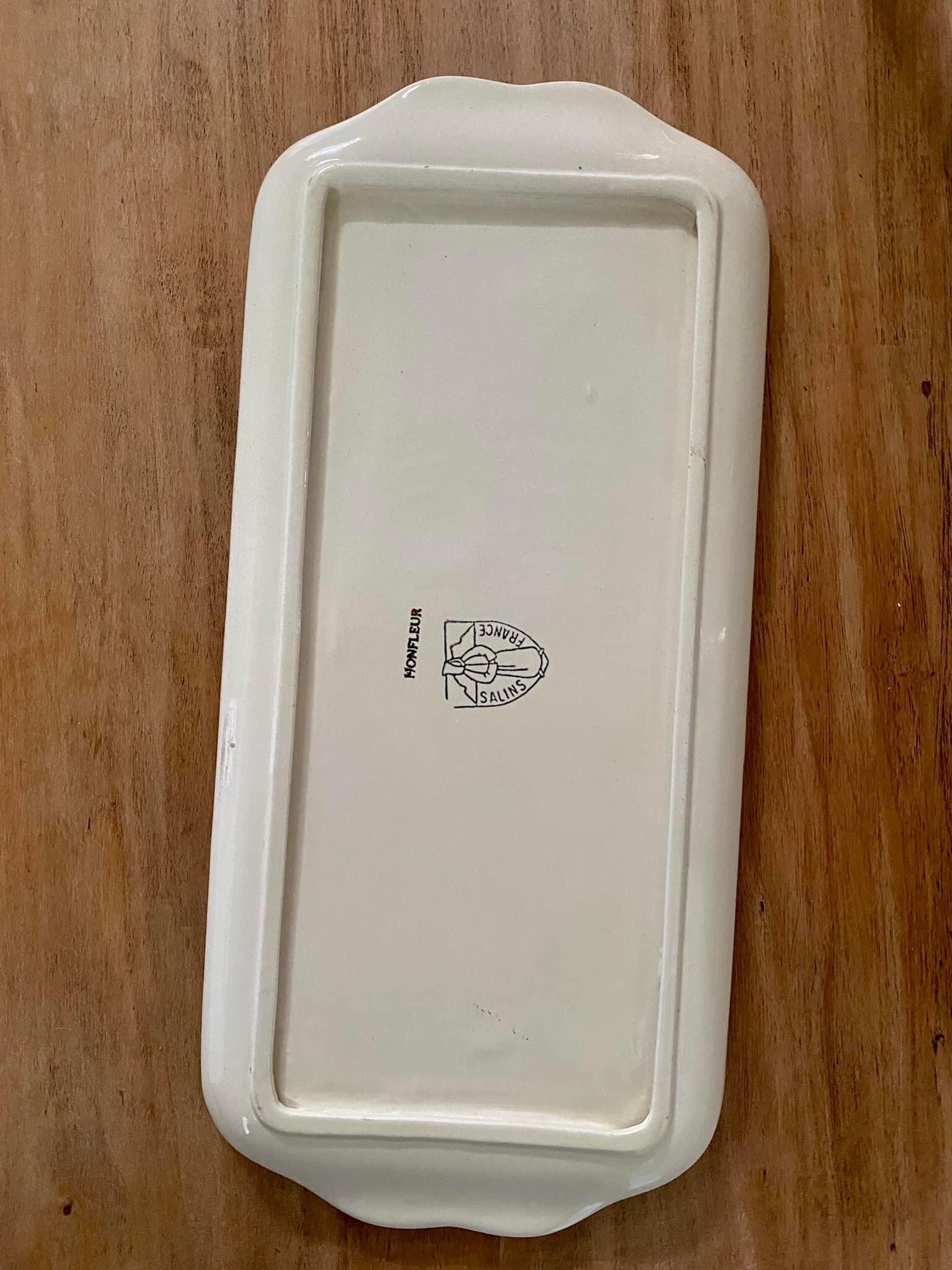 Salins France earthenware cake dish