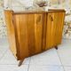 Vintage storage furniture in flame-figured oak, by Gillard Bourdin, circa 196.