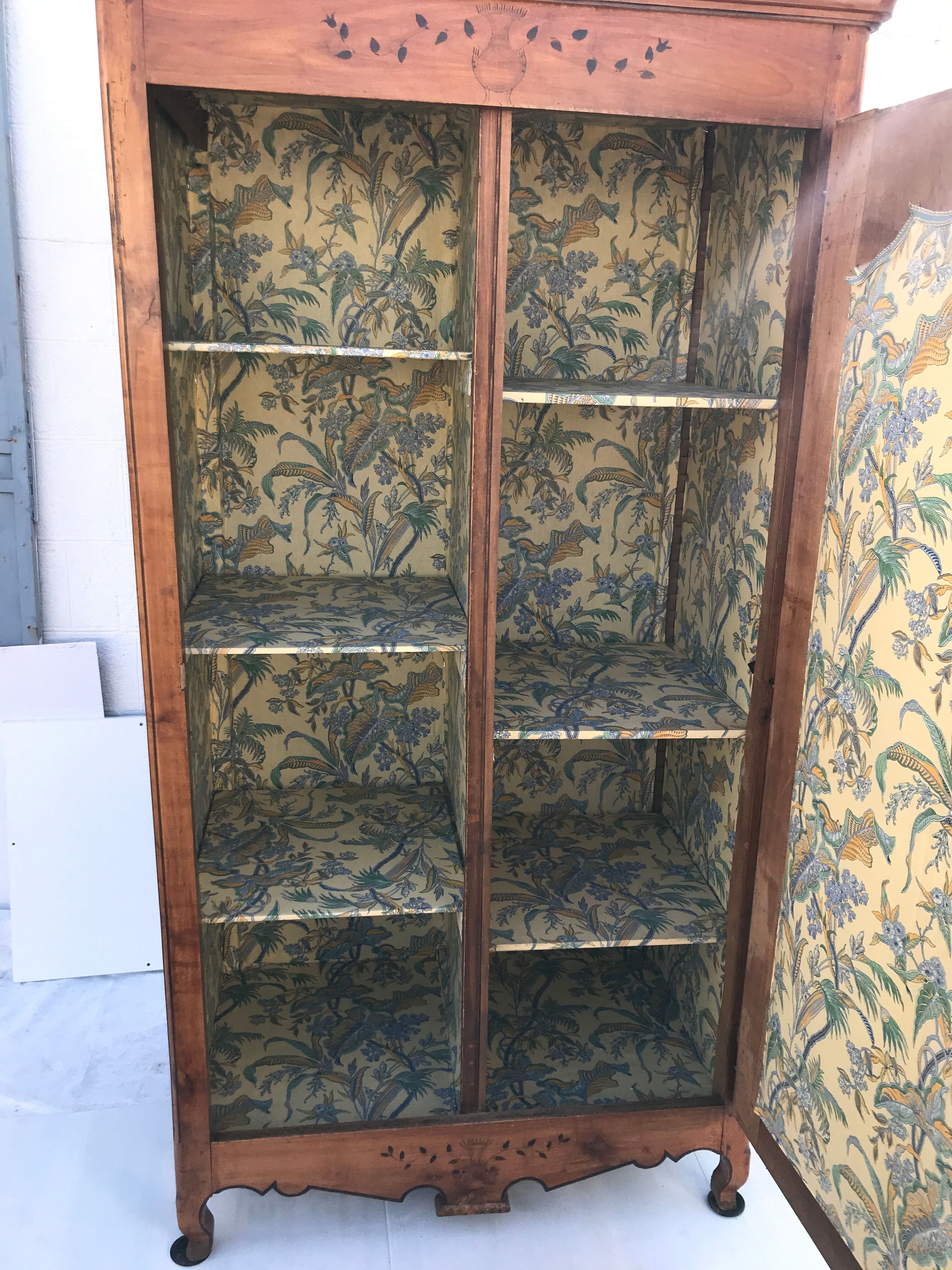 Louis XV marquetry bonnetière 1950s