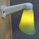 Wall light swan collar green glass Art Deco