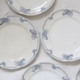 Set of 6 flat plates, Onnaing, Algéciras model