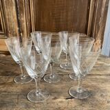 7 verres à pied