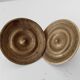 Pair of antique Empire furniture knobs in bronze from the 19th century.