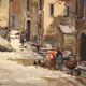 Signed Italian landscape painting from the 20th century