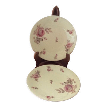 Lot de 2 assiettes raynaud limoges