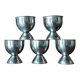 Set of 5 vintage silver-plated egg cups