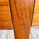 Extendable dining table in teak, butterfly extension by Van Pelt circa 1960.