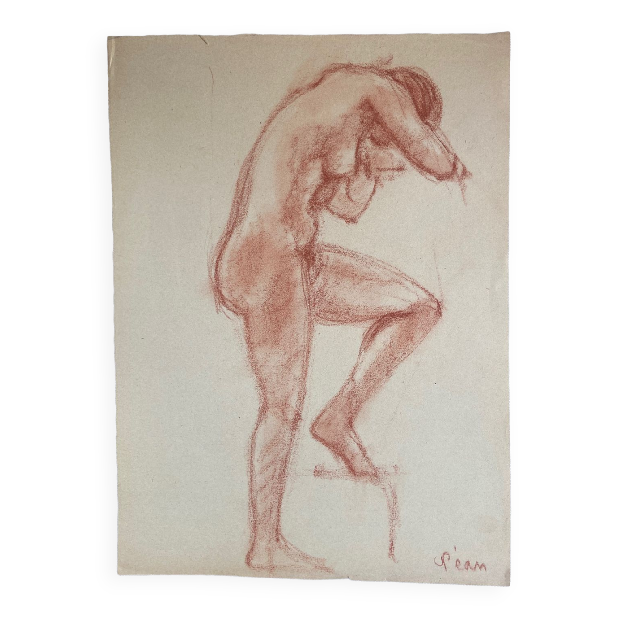 Female nude drawing