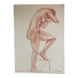 Female nude drawing