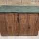 Ancien buffet vitré en teck birman