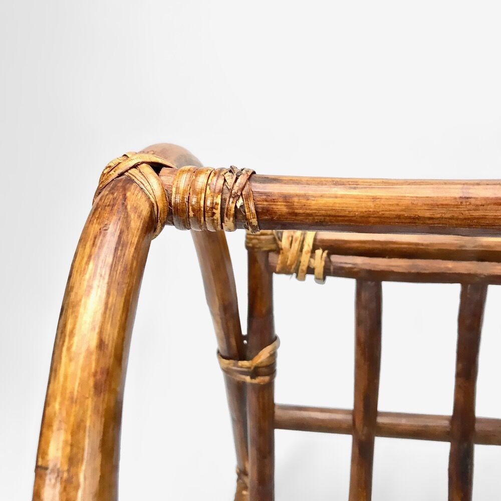 Dark bamboo magazine holders