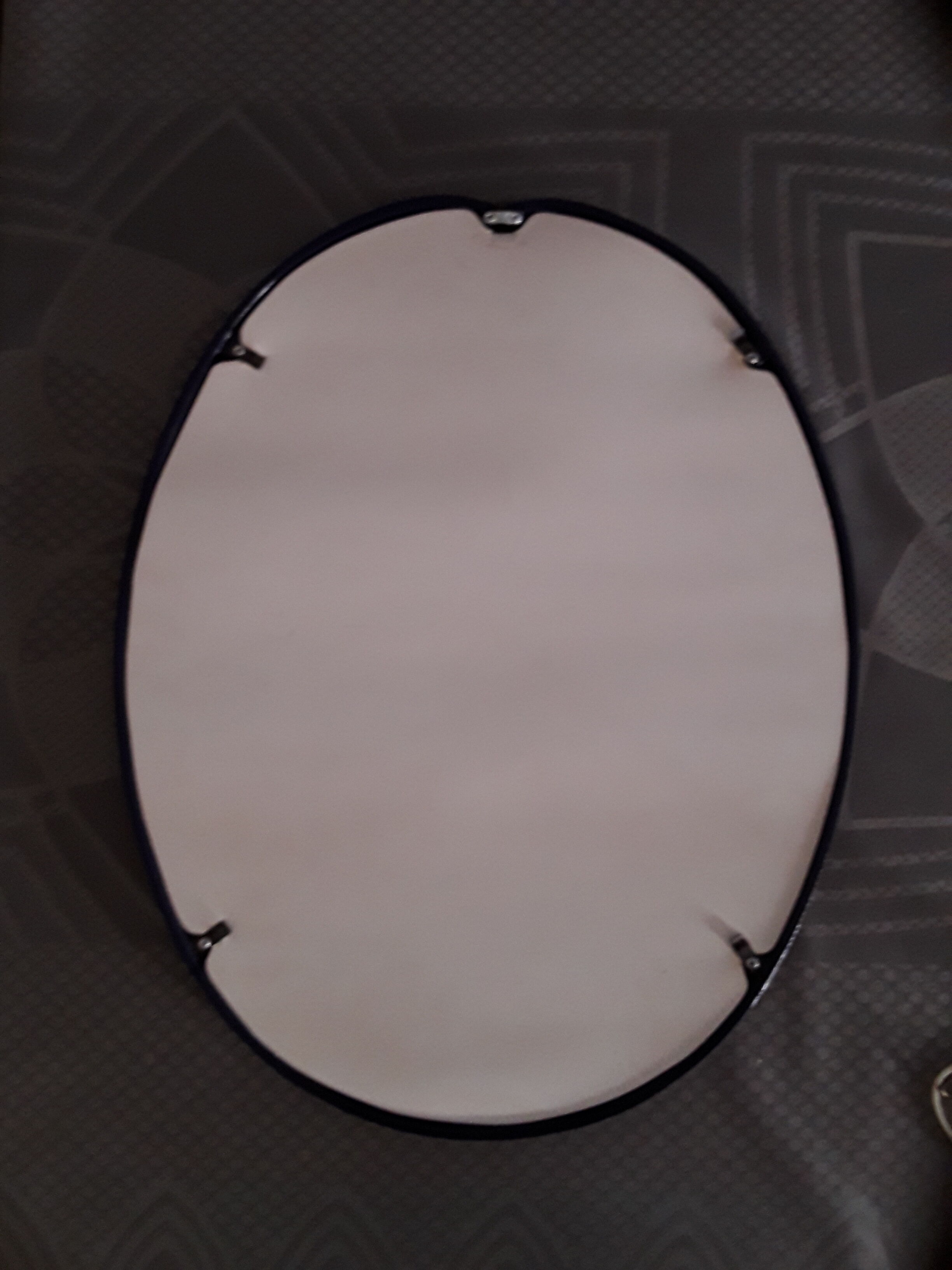 Enamelled cast-iron bath mirror, 40x50cm