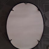 Enamelled cast-iron bath mirror, 40x50cm
