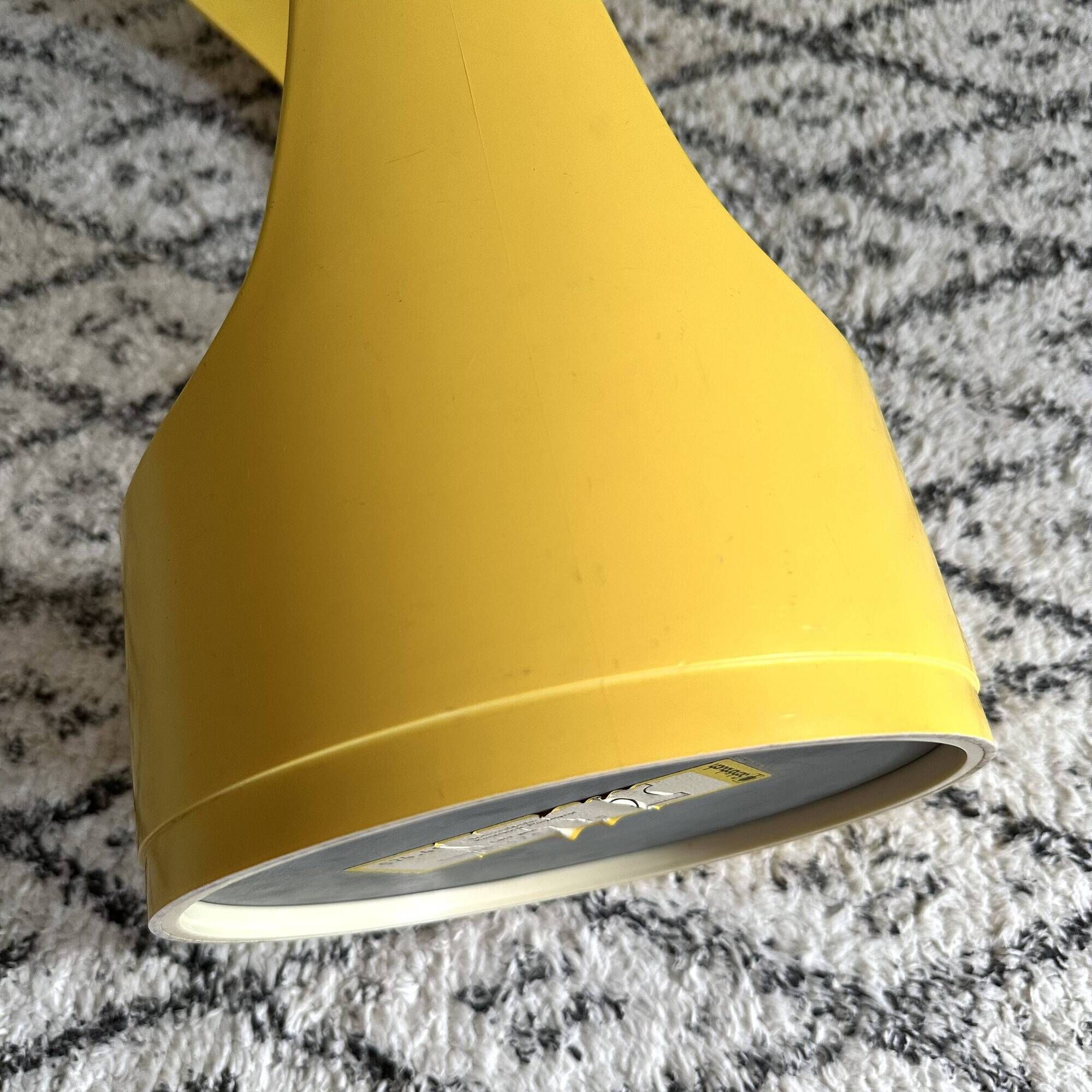Vintage Umbrella Stand by Schönbuch, Umbrella Holder Yellow, Pop Art, Vinta