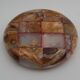 vintage onyx checkerboard round ashtray